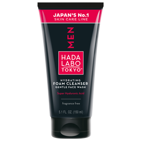 Hada Labo Tokyo Men Gentle, Foaming, Creamy Hydrating Face Cleanser