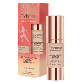 Cashmere Active make-up Multi-tasking mattifying foundation medium beige